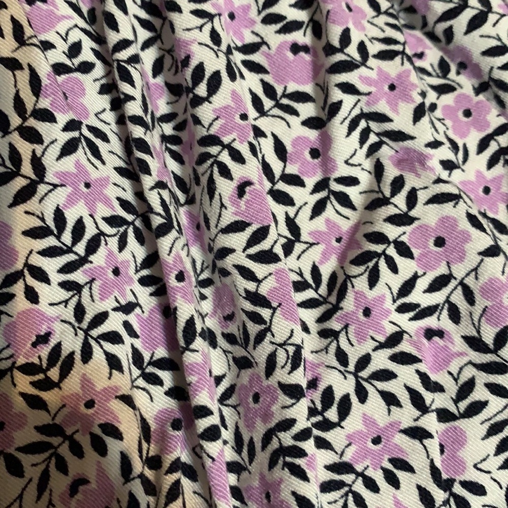 COPY - Purple Floral shorts - Picture 3 of 4